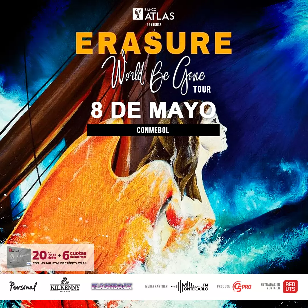 Show de Erasure se traslada a la Conmebol